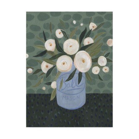 Trademark Fine Art Emma Scarvey 'Mason Jar Bouquet Iii' Canvas Art, 24x32 WAG10528-C2432GG